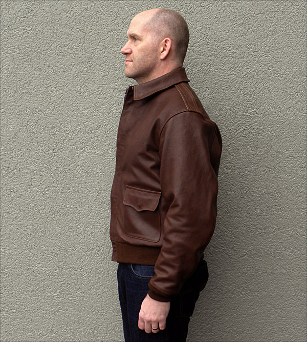 Good Wear Leather's Perry Sportswear Type A-2 Side View