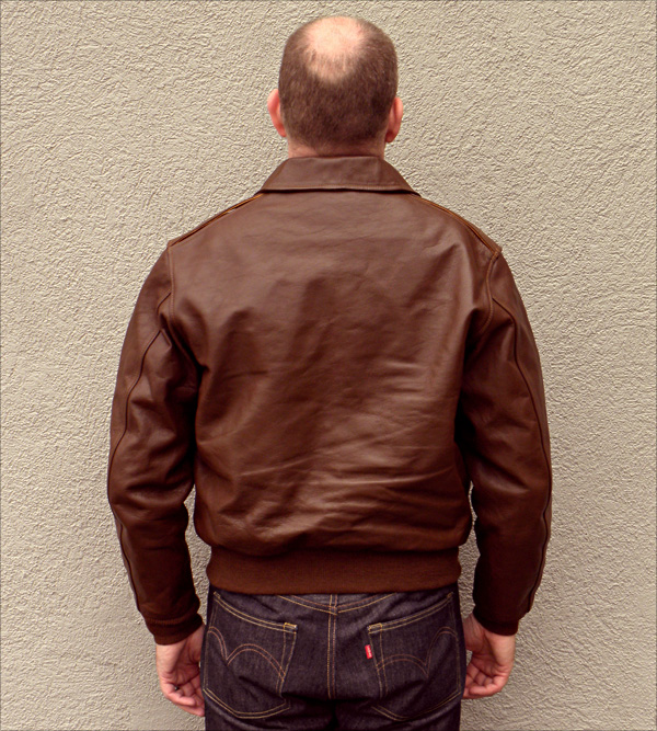 Good Wear Leather's Perry Sportswear Type A-2 Reverse View