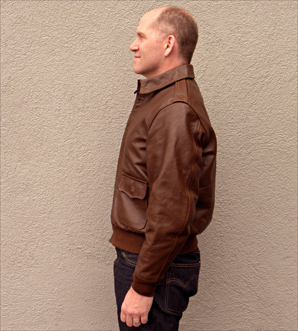 Good Wear Leather's Perry Sportswear Type A-2 Side View