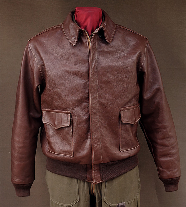 Good Wear Leather's Poughkeepsie Type A-2 Flight Jacket Front View