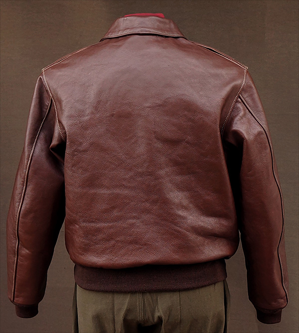 Good Wear Leather's Poughkeepsie Type A-2 Flight Jacket Reverse View