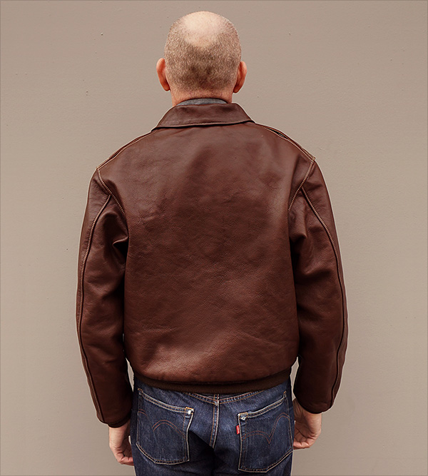 Good Wear Leather's Poughkeepsie Type A-2 Flight Jacket Reverse View