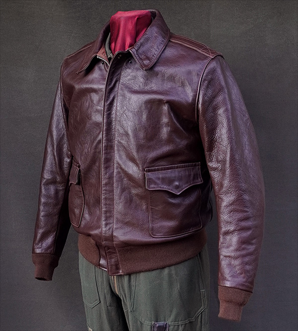 Good Wear Leather's Star Sportswear Type A-2 Jacket Front View